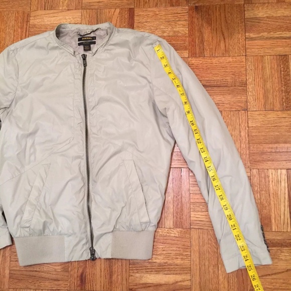 DIESEL BLACK GOLD MENS NYLON GRAY JACKET SZ S - Picture 6 of 8